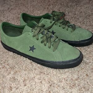 Converse one star green black
